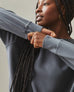 Women's Relaxed French Terry Crew - Metropolitan Grey